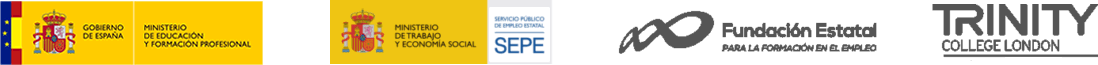 Logos oficiales SEPE y Fundae cursos subvencionados para desempleados