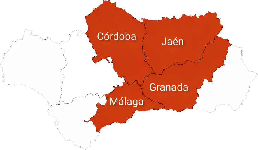 Mapa de Andalucía